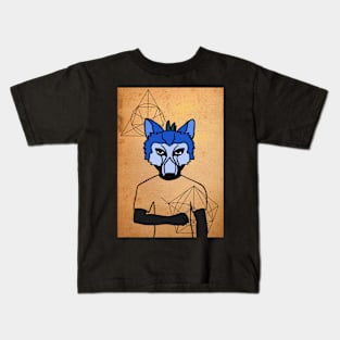 MaleMask NFT with AnimalEye Color and DarkSkin Color - Unnamed Kids T-Shirt